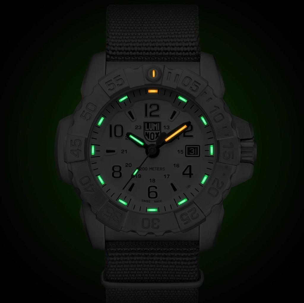 Luminox Мужские часы Navy Seal Ivory Dial 45 мм из нержавеющей стали XS.3257