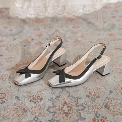 Босоножки Baotou Silver High Heel - женская летняя коллекция 2024 года