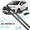 2x для JAC Refine S3 Heyue S30 DR4 T50 Sei 3 JS3 2013 ~ 2022, сменное лезвие переднего дворника, резиновые аксессуары для чистки автомобиля, LHD