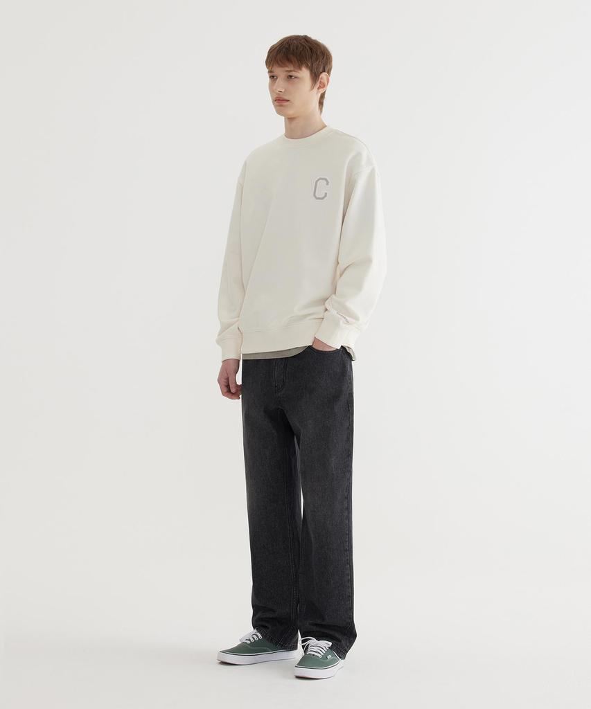 COVERNAT C Logo Sweatshirt Ivory