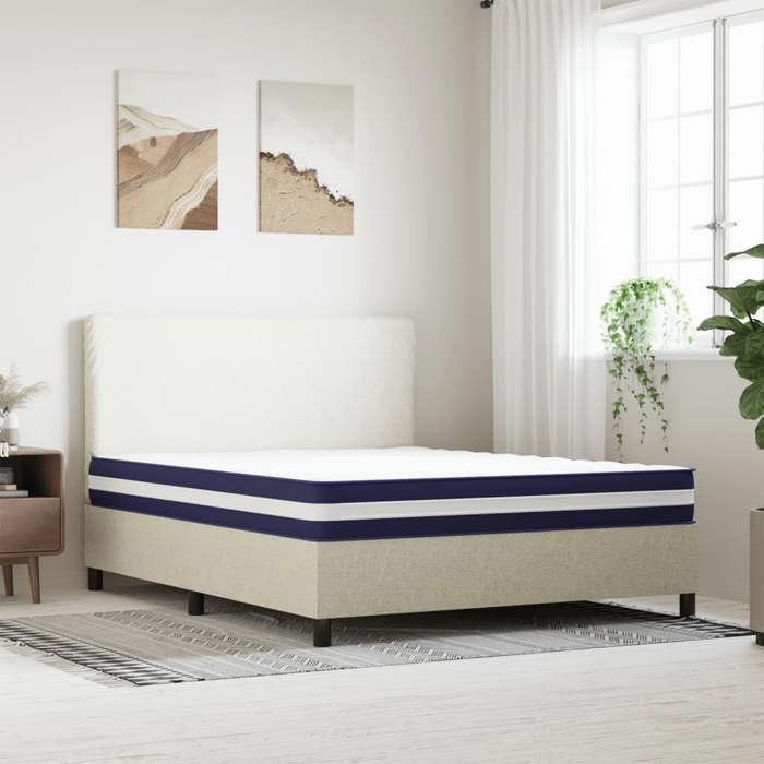 VidaXL Matelas à ressorts ensachés dureté moyenne 160x200 cm 3206422