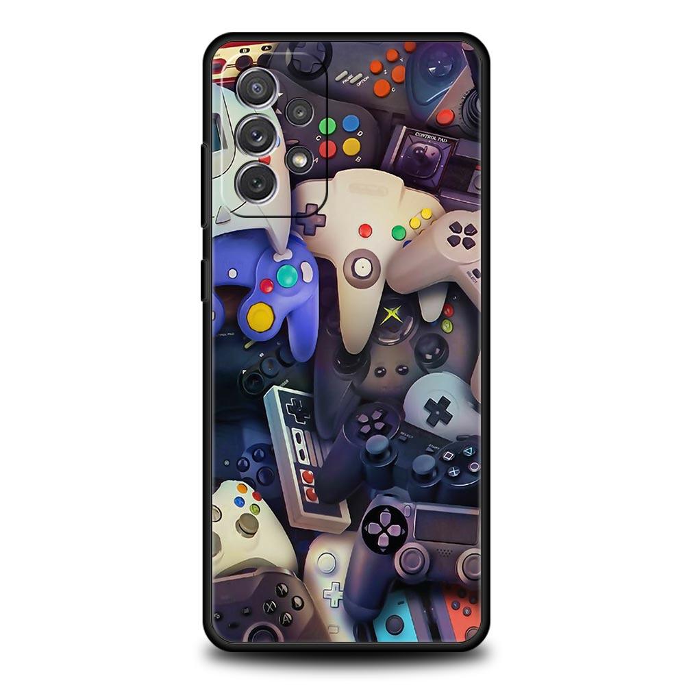 Игровой контроллер Графический чехол для телефона Для Samsung Galaxy A17 A07 A55 A35 A25 A15 A05 A33 A31 A23 A21s A13 A41 A73 A53 A51 A71 Чехол