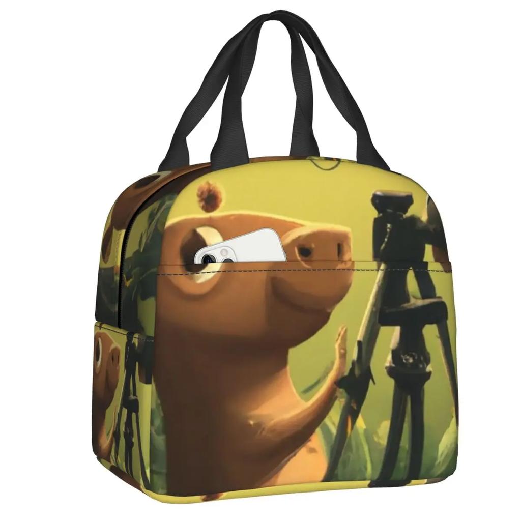 Пруд, полный капибары, термосумка для обеда для женщин, водонепроницаемая, термосумка для обеда для детей, школьников