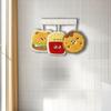 3pcs Coral Velvet Hand Towel, Burger Cheese Style, Hanging Style for Decoration, Strong Absorption and Quick Drying,Cute and Soft,Gift for Food Lovers
