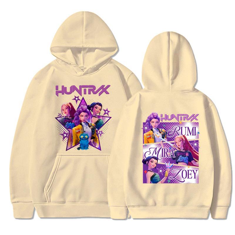 Женские толстовки и свитшоты Европейско-американская мода Группа охотников на ведьм с принтом Повседневный свитшот с капюшоном Осень Зима Свитшот с длинным рукавом