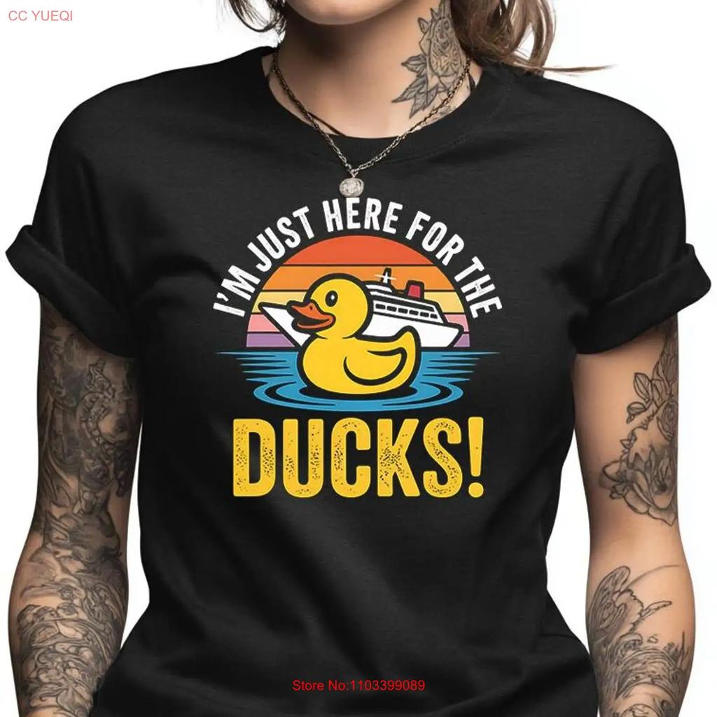 Cruise Duck T Shirt Funny Rubber Drop Vacation Lover Ducking Game Apparel Ocean Boat Trip Travel Vintage Casual Homme