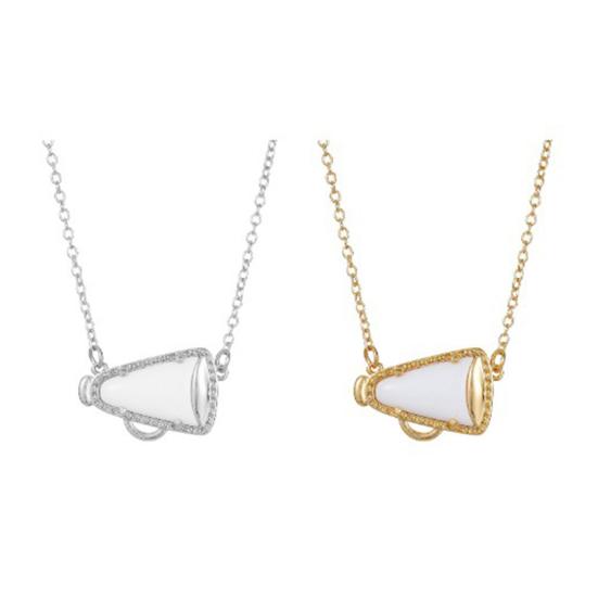 Ожерелье для женщин с подвеской в виде рога, ожерелье с подвеской в виде чирлидера, ювелирное украшение в подарок маме для девочек-подростков