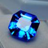 Natural Blue Tanzanite Loose Gemstone Unique Emerald Shape 10.70 ct for Jewelry Making and Crafts