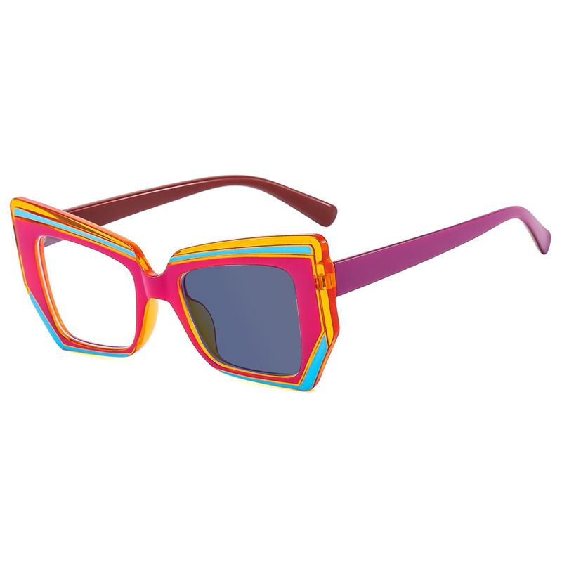 Fashionable Polygonal Luxury Design Women Eyeglass Frame Anti Blue Light Photochromic Reading Glasses Hyperopia Degrees +1 To +6