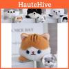 Adorable Plush Dog And Cat Keychain Doll Flip Toy Soft Pp Cotton 10cm Height