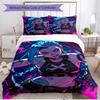 3pcs Duvet Cover Set (1*Duvet Cover + 2*Pillowcase, Without Core), Jinx Print Soft All‑Season Bedding Set, Home Bedroom Decor Gift