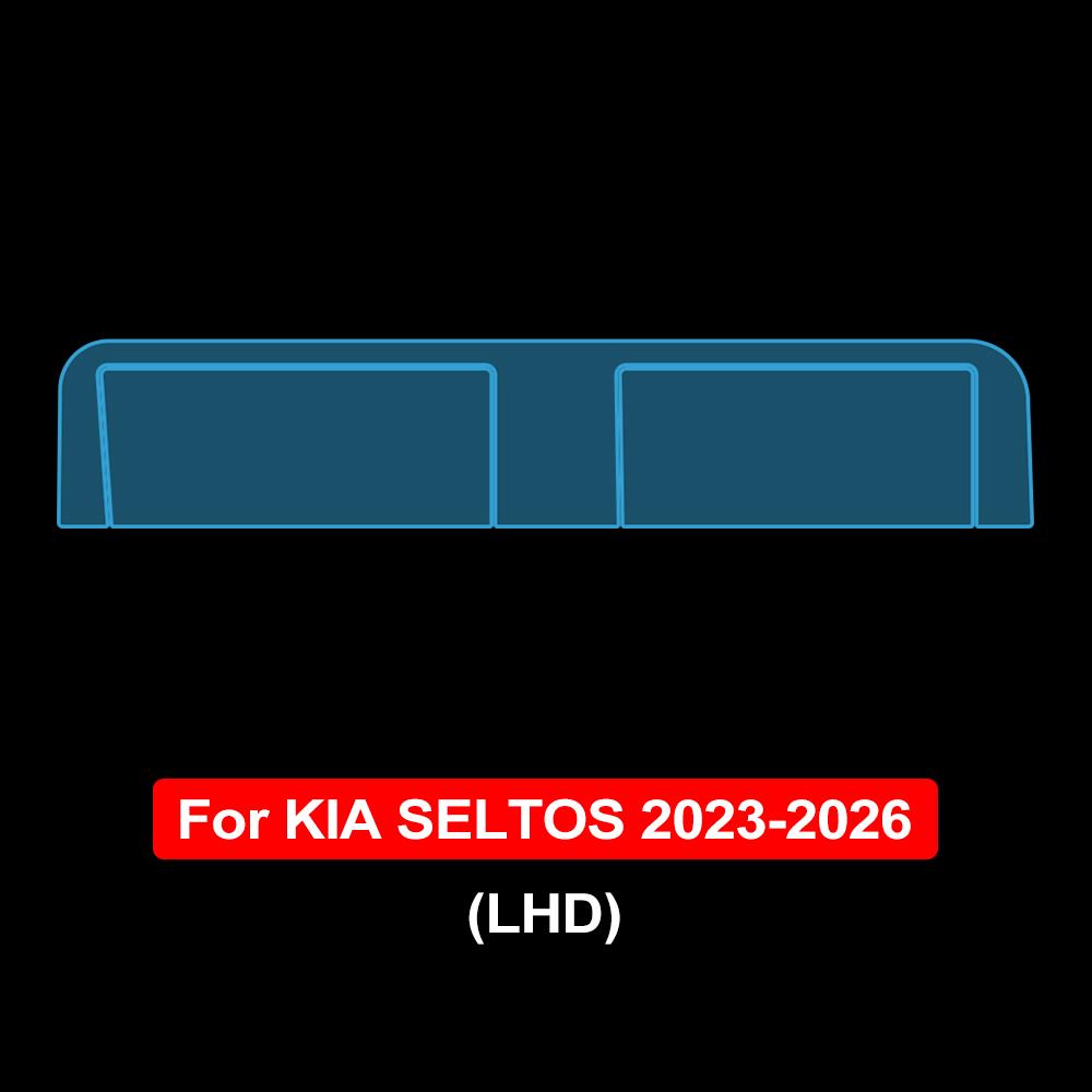 Автомобильная защитная пленка из ТПУ для экрана приборной панели Kia Seltos 2025-2026, устойчивая к царапинам, прозрачная, вырезанная по форме, стикер PPF для GPS-навигации