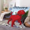 Cartoon Clifford the Big Red Dog Blanket Design Lightweight  For Dorms, Naps, Living Room, Office,Sofa,All Season