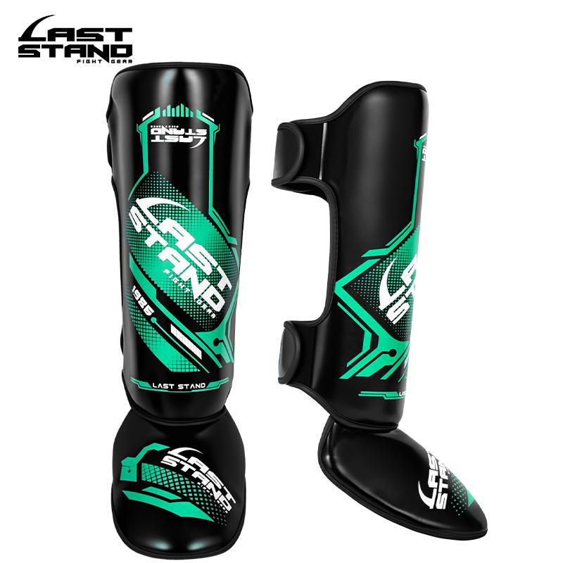 Boxing Sanda Leg Guard with Foot Back Adult Muay Thai Leg Guard Shin Protector Boxing Thick Combat Guard Plate 1