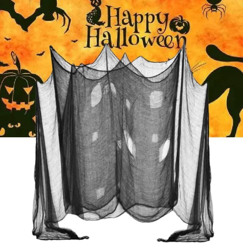 Spooky Halloween Haunted House Decor Gauze Multicolor 2x5m Hanging Props Fabric