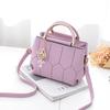 Women Bag PU Female Bag Light Color Handbag Square Bag Female Shoulder Bag Casual Messenger Bag