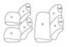 Clazzio One Black Seat Covers for Sierra (Full Set) Jimny/Jimny JB64W/JB74W (2018 H30)/7~ (Product Code ES-6015) [46ESA6015K]