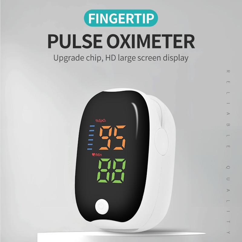 2025 New Fingertip Pulse Oximeter Non-Invasive Laser Blood Oxygen Meter Blood Oxygen Saturation Detector Pulse Rate Monitor Portable Oximeter