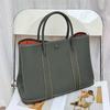 2026 New Genuine Leather Women's Bag Head Layer 30 Garden Velvet Suede Matte Lychee Pattern Handheld Shoulder