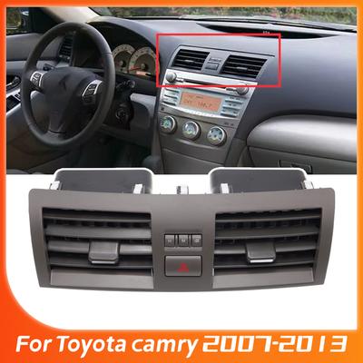 Car Accessories Center A/C Air Vent Grille Gray Dash Panel with Hazard Switch for Toyota Camry 2007-2013