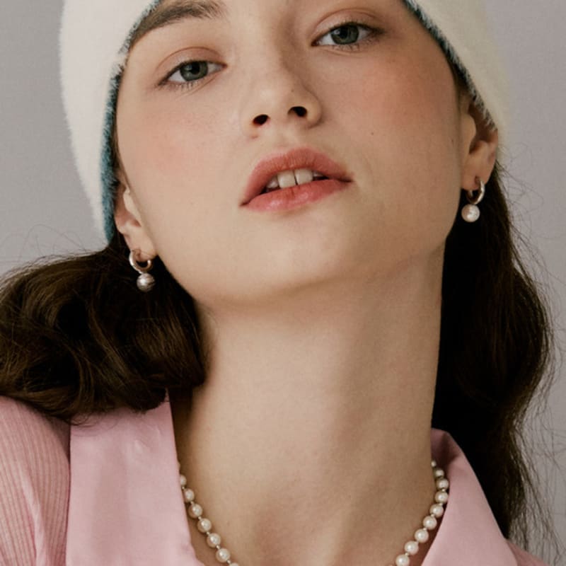 VINTAGE HOLLYWOOD Modern Pearl Earring_VH2479EA005M