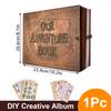 180 Page DIY Travel Photo Album Scrapbook  Our Adventure Book Leather Retro Creative  Photo Album Birthday  Christmas Gifts