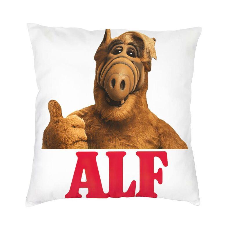Cute Alf Meme Throw Pillow Case Home Decor Custom Square Alien Life Form Sci Fi Tv Show Cushion Cover 40X40 Pillowcover For Sofa