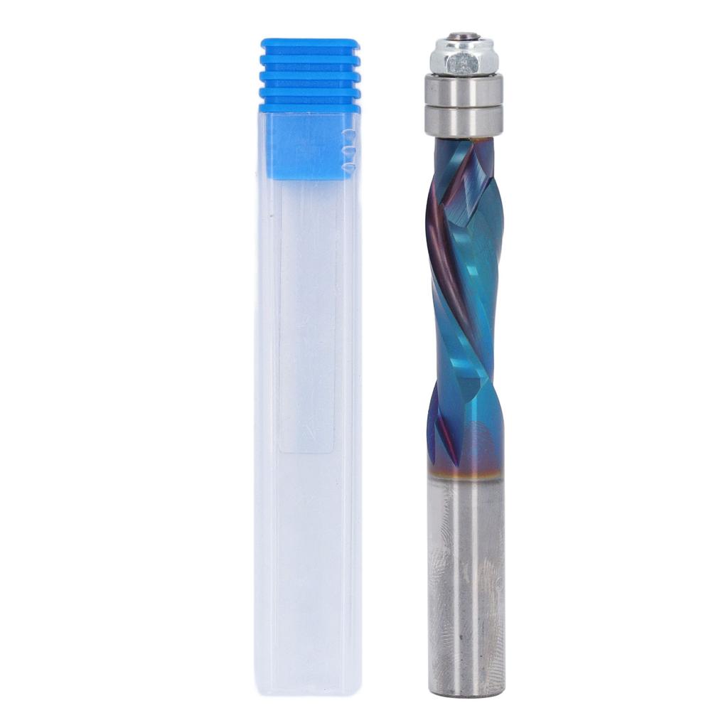 Compression Spiral Router Bit Carbide 12in Shank Spiral Flush Trim Router Bit for Woodworking