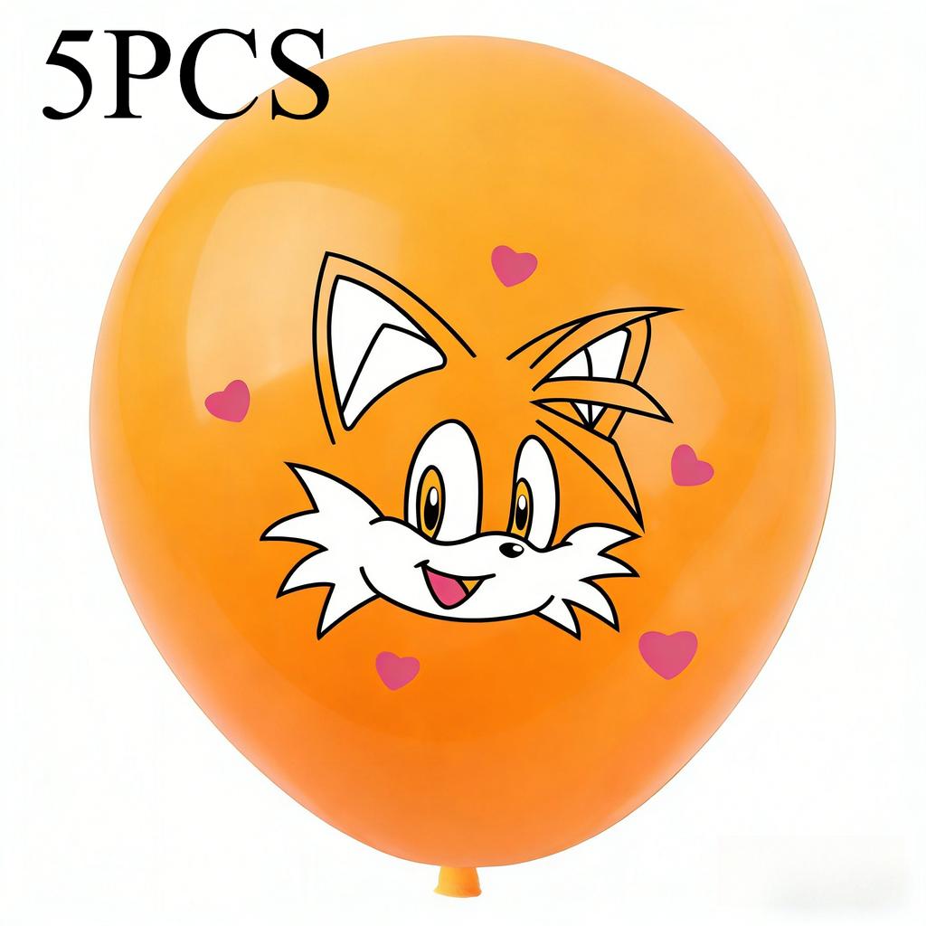 20Pcs The Hedgehog Birthday Balloons  Cartoon Latex Balloons For Kids Game Theme Party Decorations Birthday Party Supplies