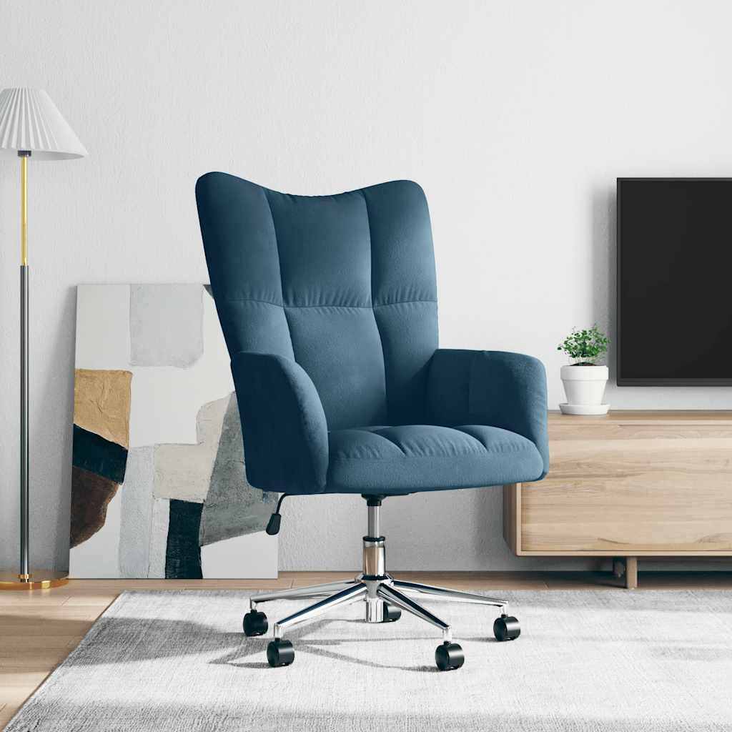 Relax Chair in Blue Velvet