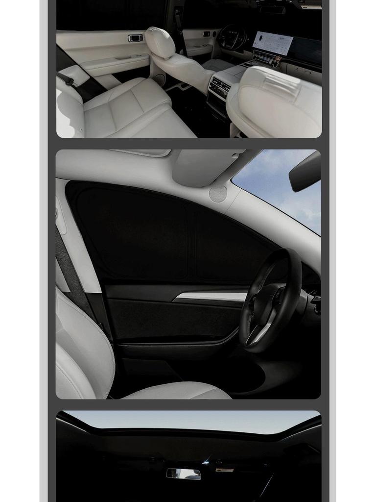 Шторки-солнцезащитные для AITO M7/M8/M9: Микрофибра Велюр, Защита от Солнца, Теплоизоляция, для Автомобильных Окон