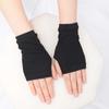 Anime Women Short Fingerless Gloves Cosplay Mitten Unisex Oversleeve Arm Warmer Men's Fashion Warm Cuff Gloves Cosplay Accessory