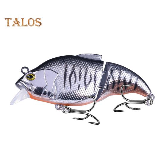 7,5 см/12 г многосоставная рыболовная приманка VIB с крючками, реалистичная двухсекционная жесткая искусственная приманка для пресноводной и соленой рыбалки