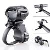 Bicycle Handlebar Light Bracket 360 Degree Rotatable Bike Lamp Holder LED Flashlight Plastic Clip Cycling Headlight Pump Stand