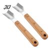 Durable Metal Corn Stripper Peeler Tool, Stainless Steel Blade with Ergonomic Wood Handheld Handle, Portable Kitchen Gadget for Kernel Removal Manual