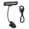 Portable Orchestra Music Stand Light Flexible Neck Clip On USB Reading LED Lamp