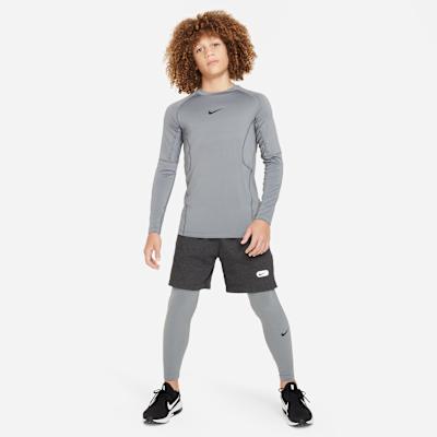 Unisex T-Shirt Nike T Shirt Kids' Apparel Long Sleeve Top Smoke Gray Kids'