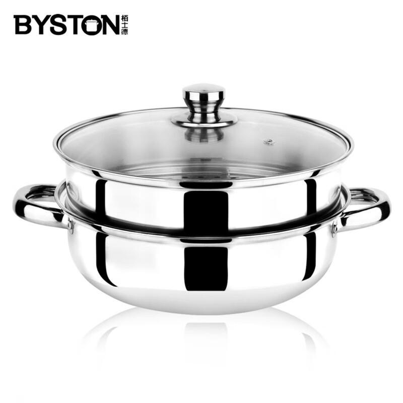 Пароварка BYSTON 2-ярусная из нержавеющей стали 316L BST-06