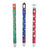 3Pcs Erasable Gel Pens 0.5mm Christmas Themed Pen Quick Drying Smooth Writing Pen for Office Stationary
