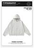 Heavyweight Raglan Hooded Sweatshirt - Autumn/Winter, 440g, Unisex, Loose Fit, Thickened, Zipper, Solid Color, Trendy Fashion