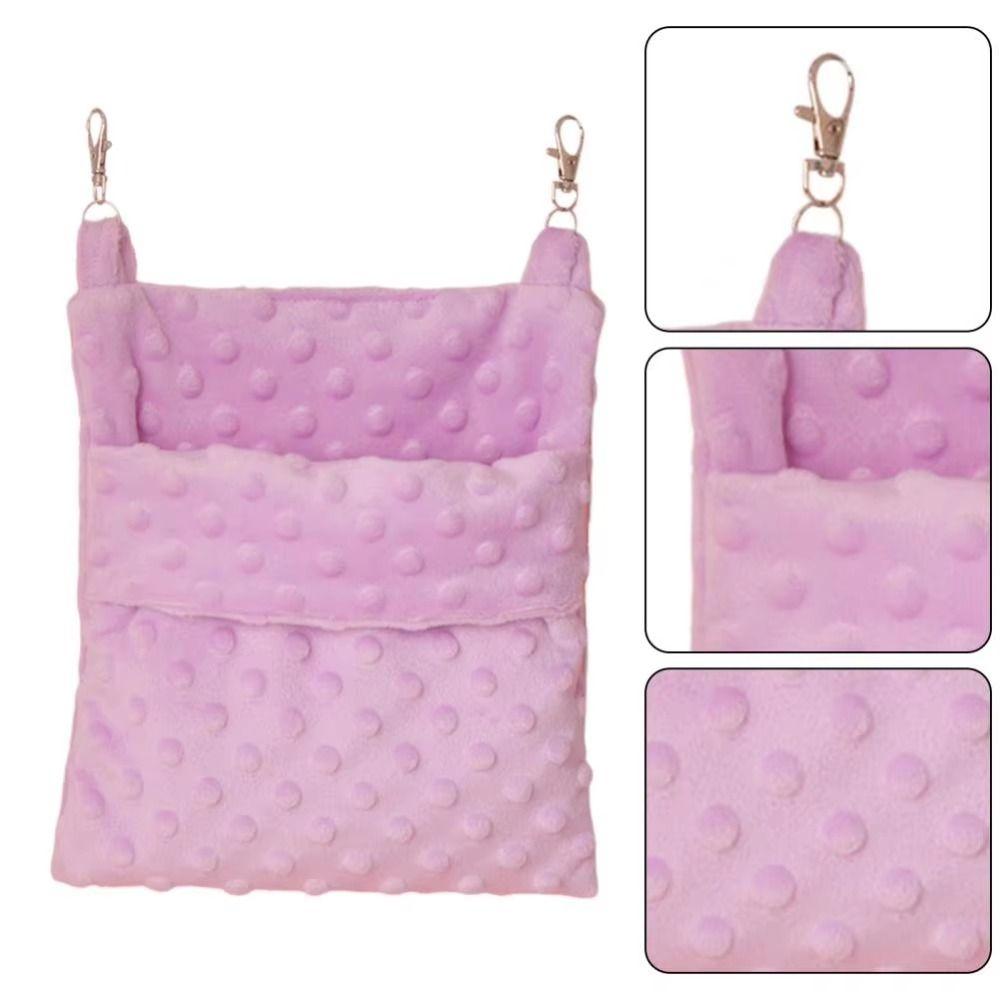 Hangable Sugar Glider Sleeping Bag Plush Rat Sleeping Bag Soft Hamster Hammock