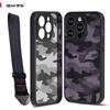 (Comes with Wrist strap)IBMRS for Apple iPhone 14 Pro Case 6.1 Inches  Soft TPU Frame Transparent Hard Camo PC Back Hybrid Cover