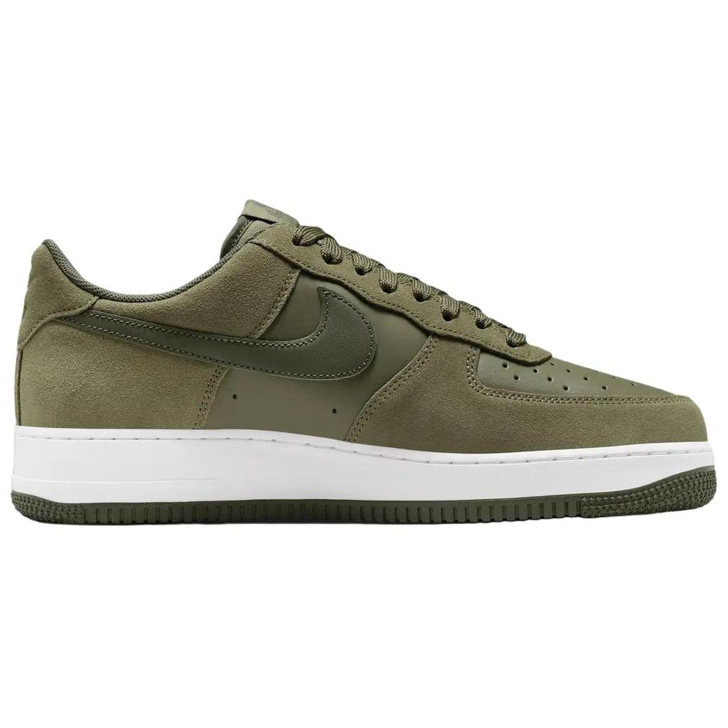 Nike Nike Air Force 1 Замша, Кожаные Скейтбордические Кроссовки Мужские Зеленый Белый IB6388-200