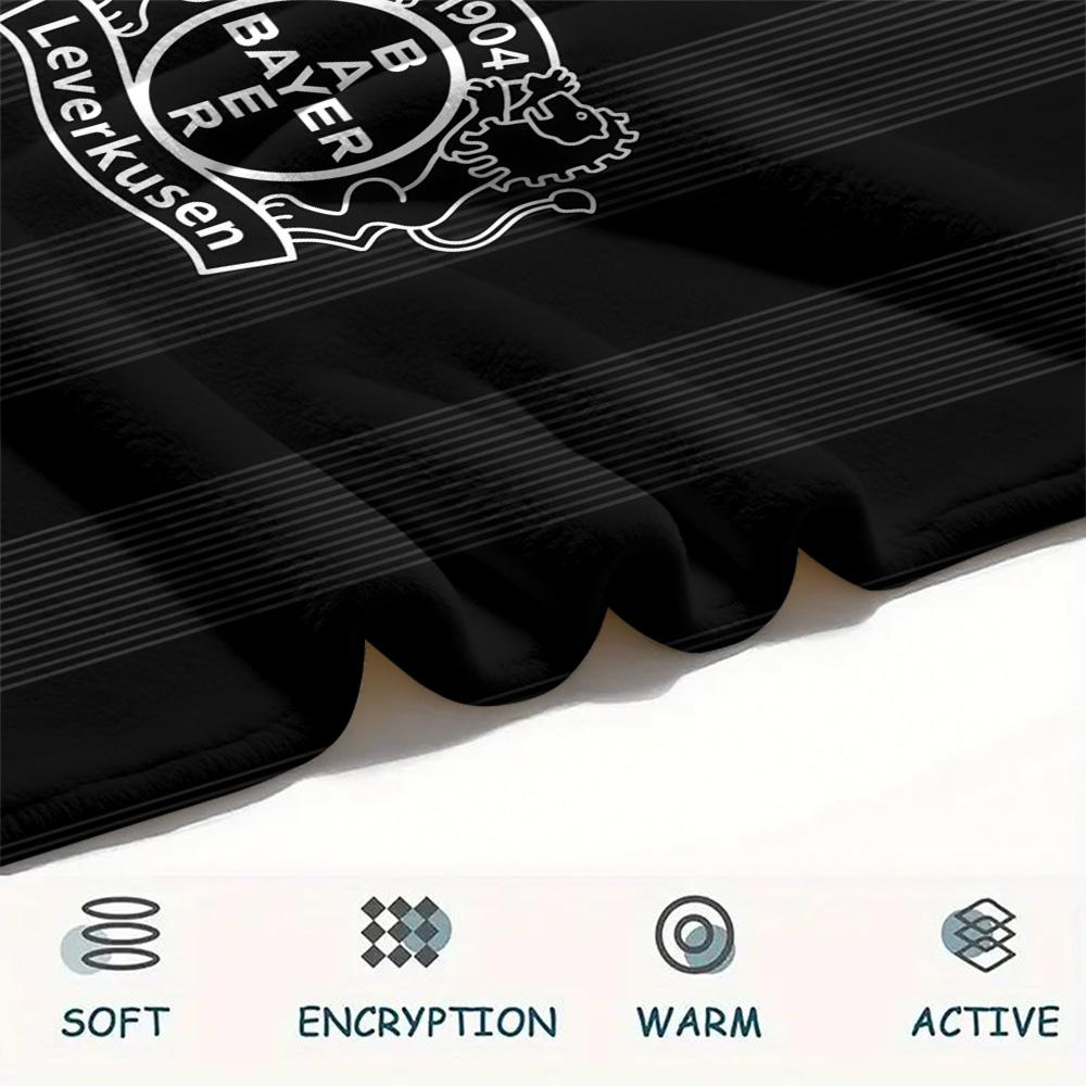 Bayer 04 Leverkusen Flannel Blanket, High quality Comfortable for All Seasons, Home Decor, Warmth and Comfort