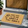 Spanish Grandma Text Welcome Doormat, Non-Slip Entryway Rug, Durable Washable Floor Mat for Home and Patio