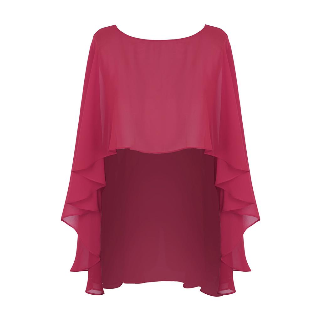 Women Soft Chiffon Wedding Capes High Low Evening Dress Bridal Long Shawl and Wraps