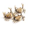 Retro Brass Crab Small Statue Ornament Penholder Mini Desk Figurine Office Decor Handicraft Collection Ornaments