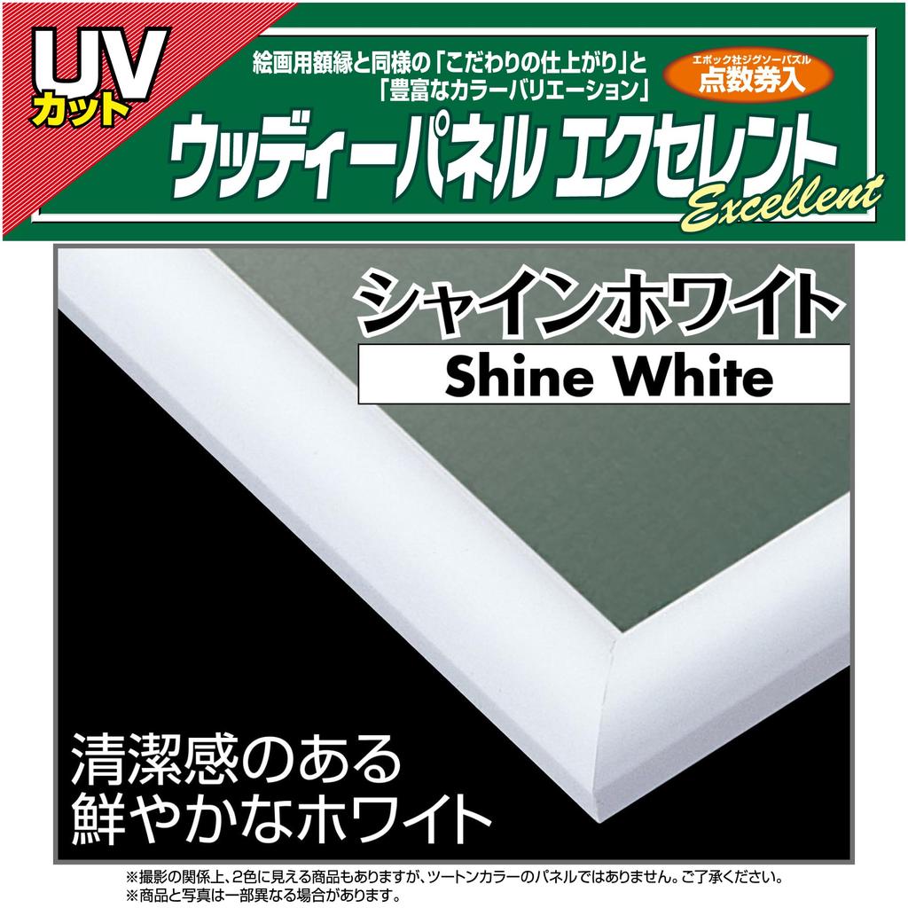 EPOCH Wooden Puzzle Frame Woody Panel No.5-B 38×53cm White UV-Cut Cover Hanging Rope Point Ticket Included