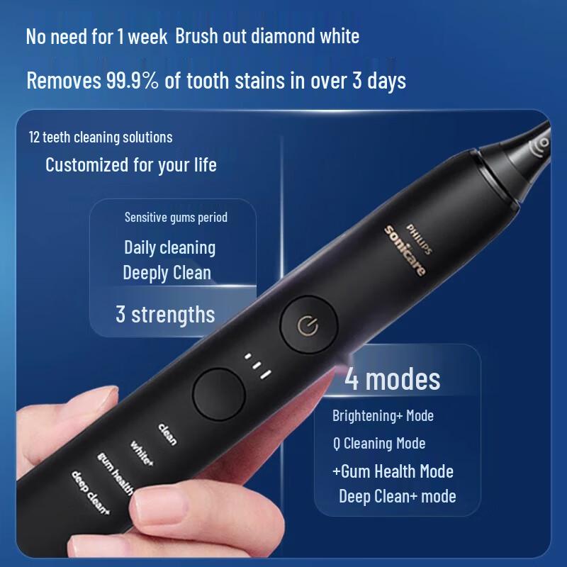 Philips Sonicare DiamondClean Pro Smart Электрическая зубная щетка Набор для пары Вилка CN (адаптер в комплекте)