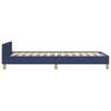 Bed Frame without Mattress Blue 90 x 190 cm Fabric